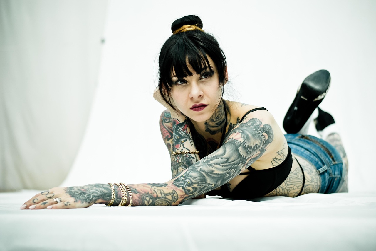 girl, tattoo, tattoos